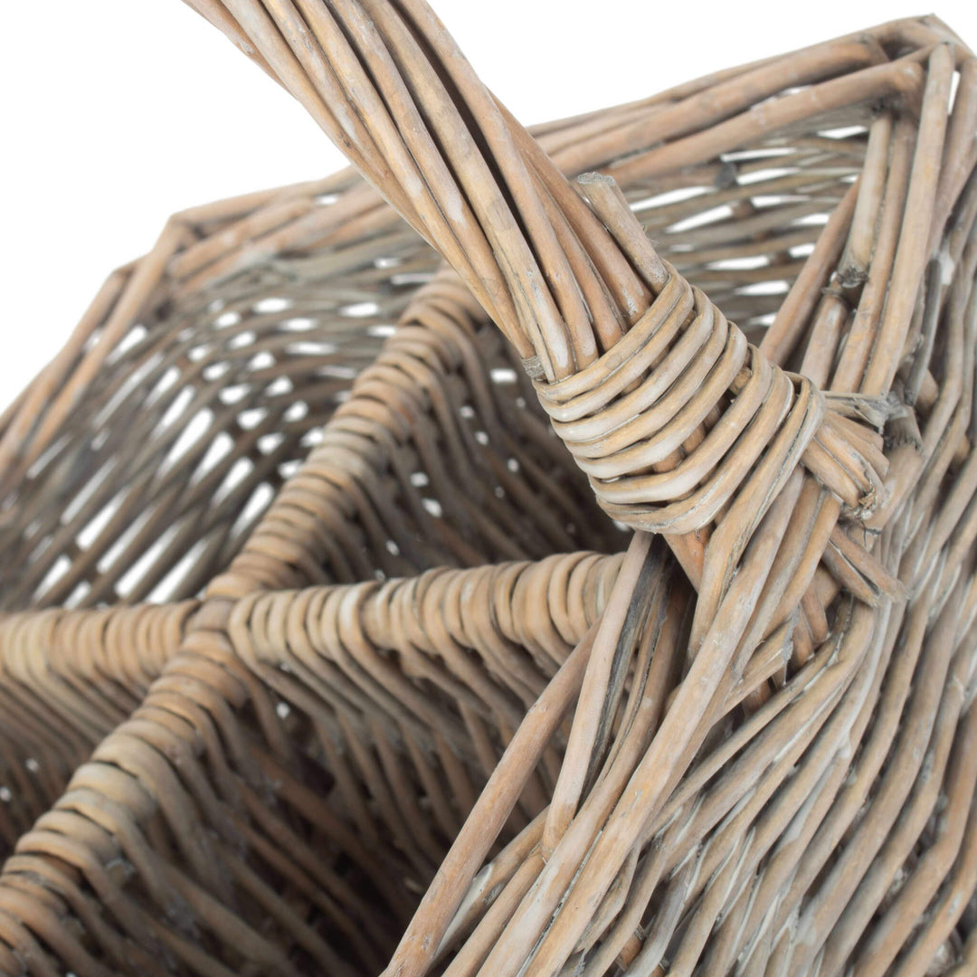 Grey Wash Cutlery & Condiment Holder 4 Section