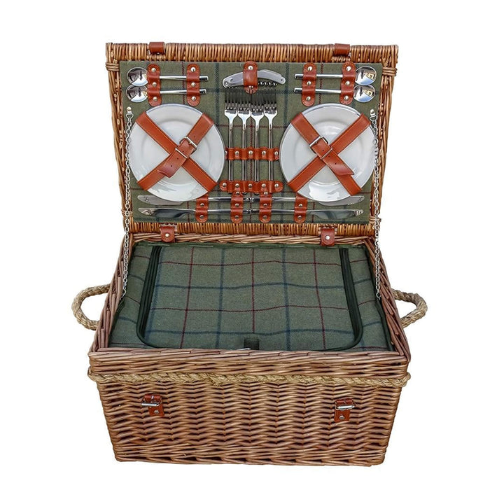Burghley Fitted Picnic Hamper (4 Person) - Alfresco Dining Company