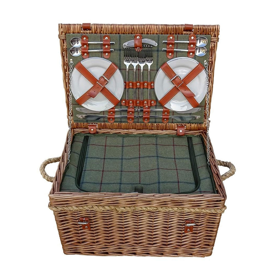 Burghley Fitted Picnic Hamper (4 Person) - Alfresco Dining Company
