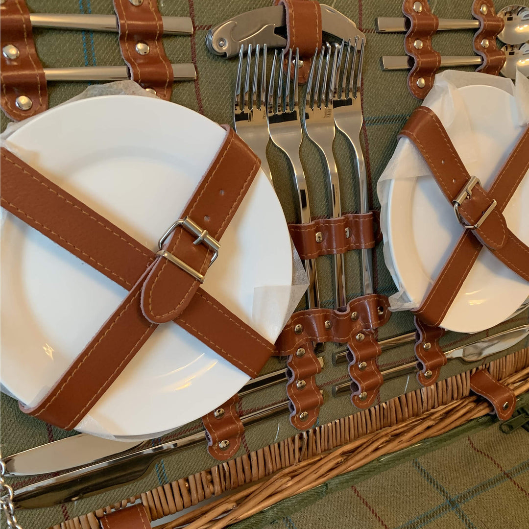 Burghley Fitted Picnic Hamper (4 Person) - Alfresco Dining Company