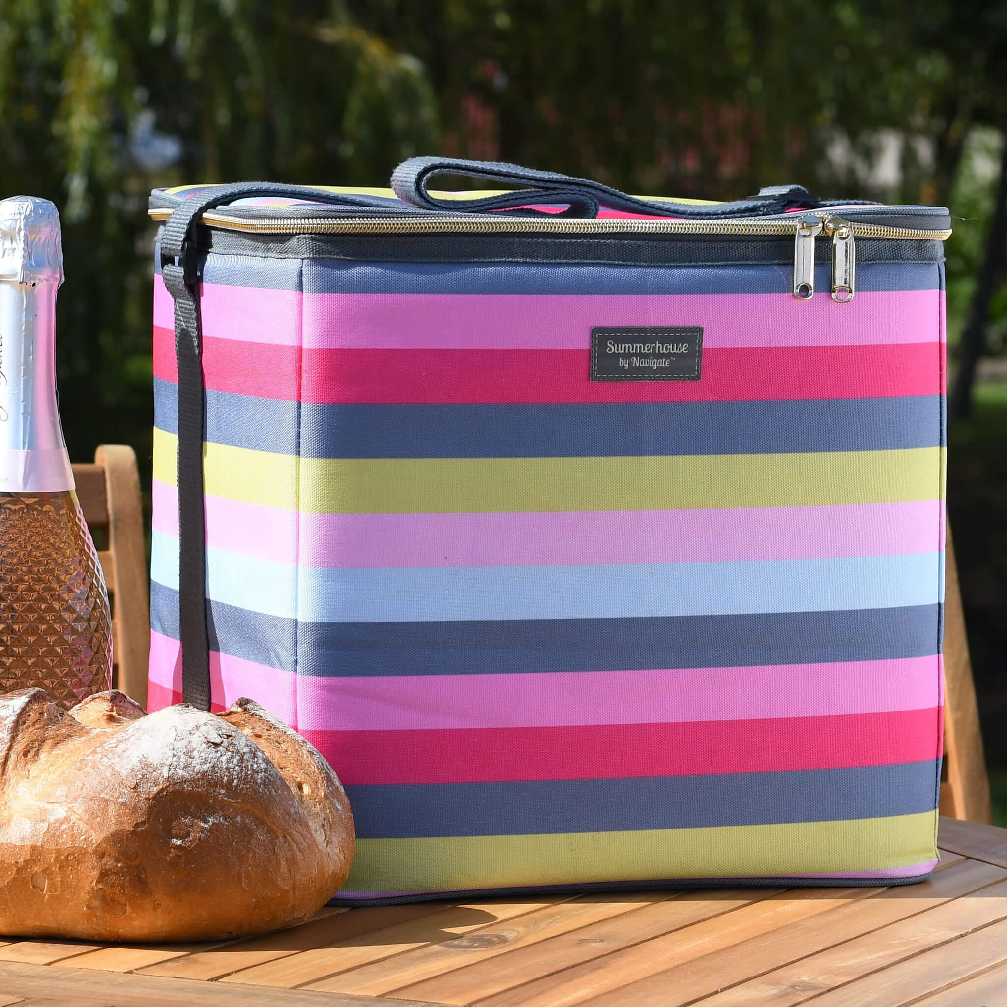 Gardenia Stripe Cooler Bag - Alfresco Dining Company