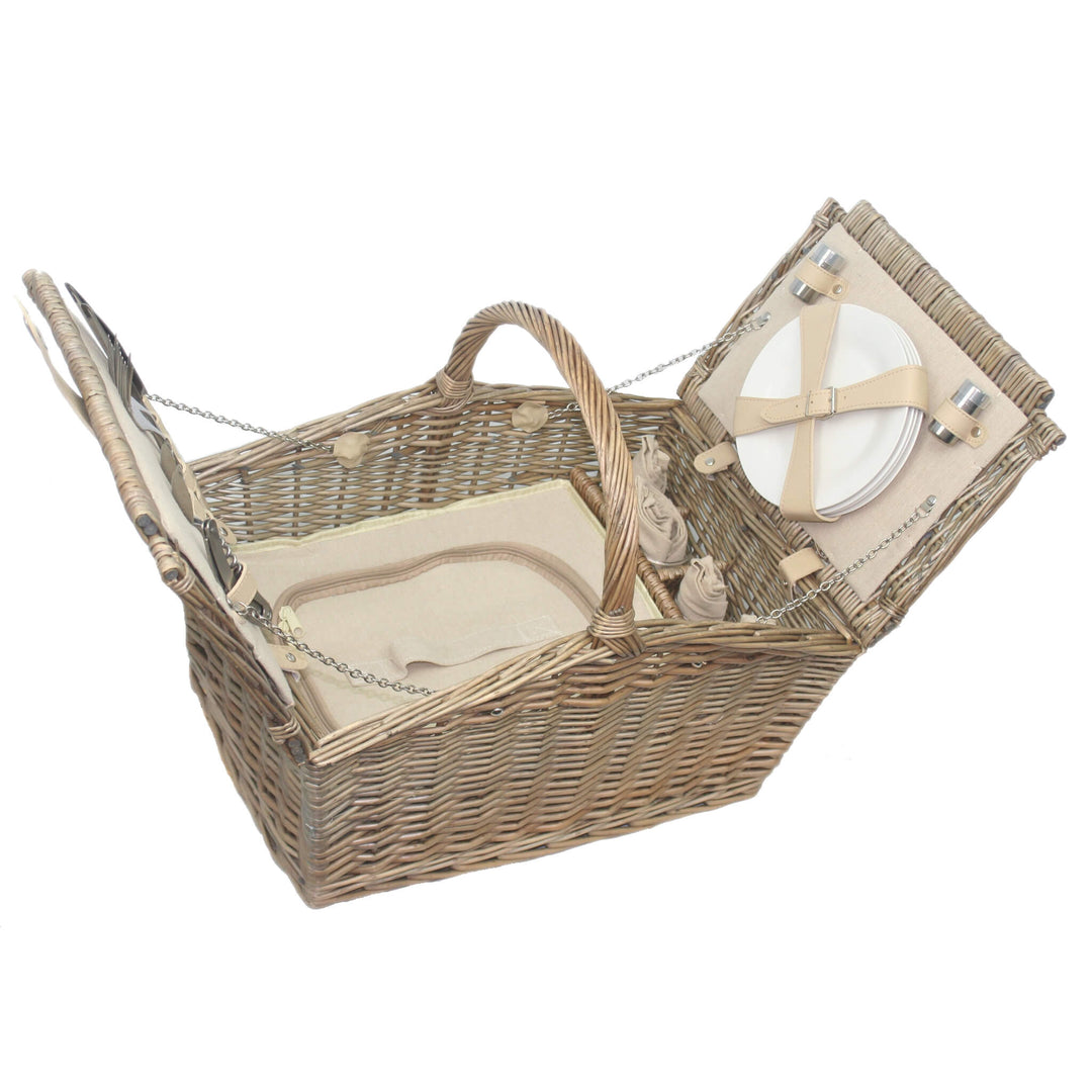 Grange Luxury Fitted Picnic Hamper (4 Person) - Alfresco Dining Company
