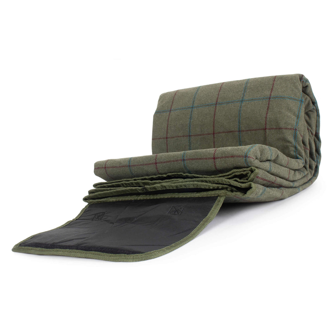 Luxury Green Tweed Picnic Blanket - Alfresco Dining Company