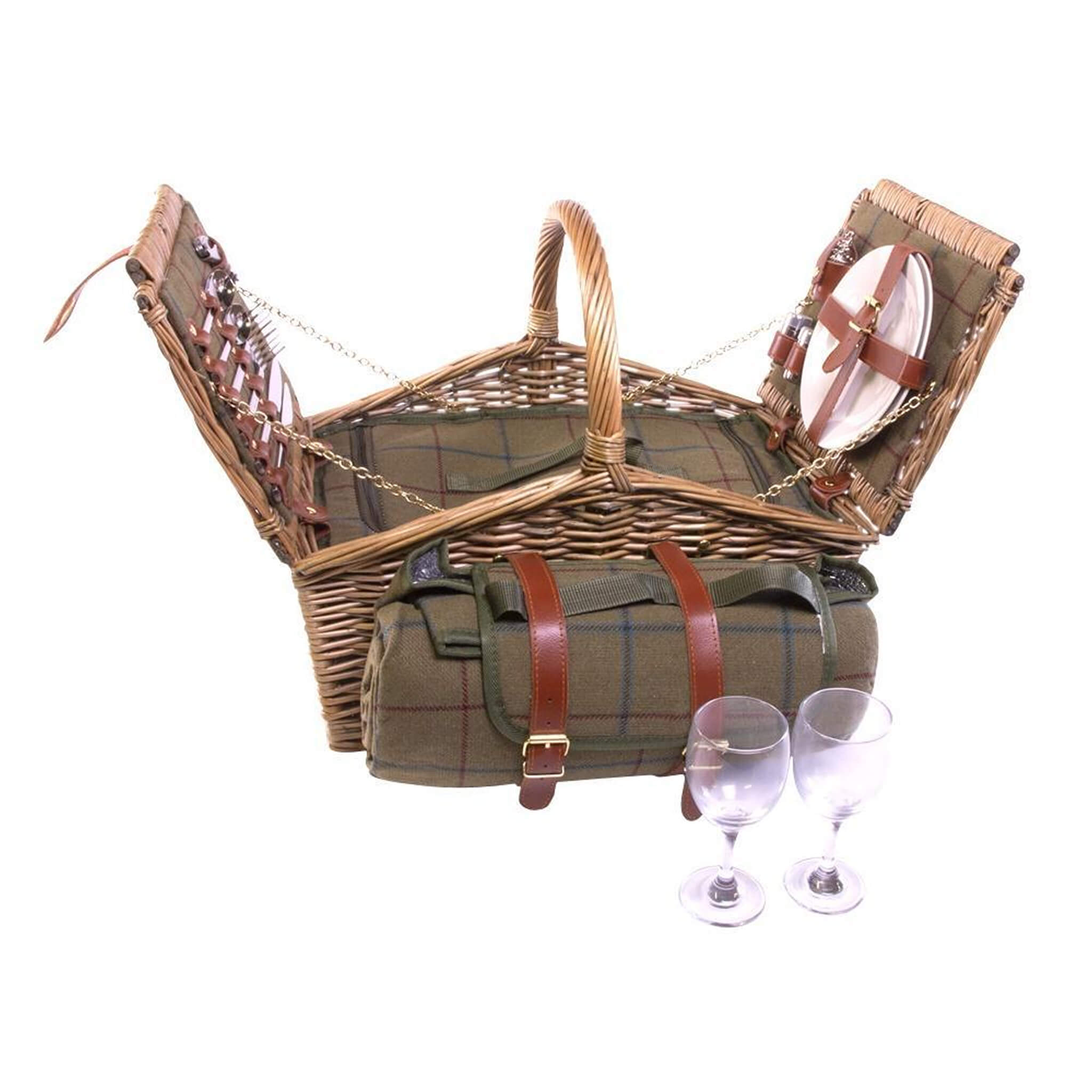 Highlands Fitted Picnic Hamper (2 Person) - Alfresco Dining Company