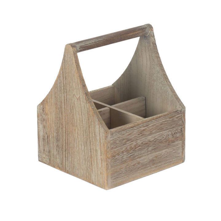 Oak Effect Cutlery & Condiment Holder - Alfresco Dining Company