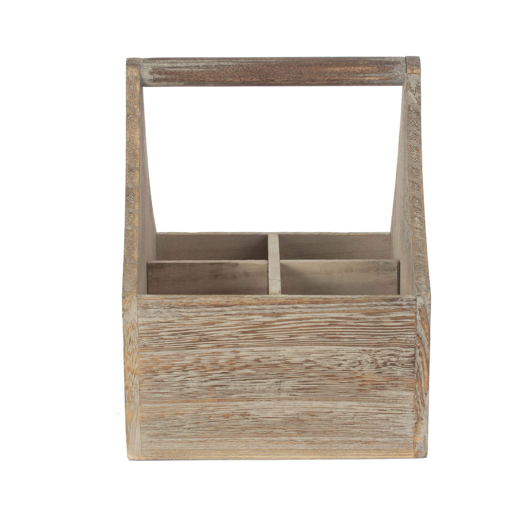 Oak Effect Cutlery & Condiment Holder - Alfresco Dining Company