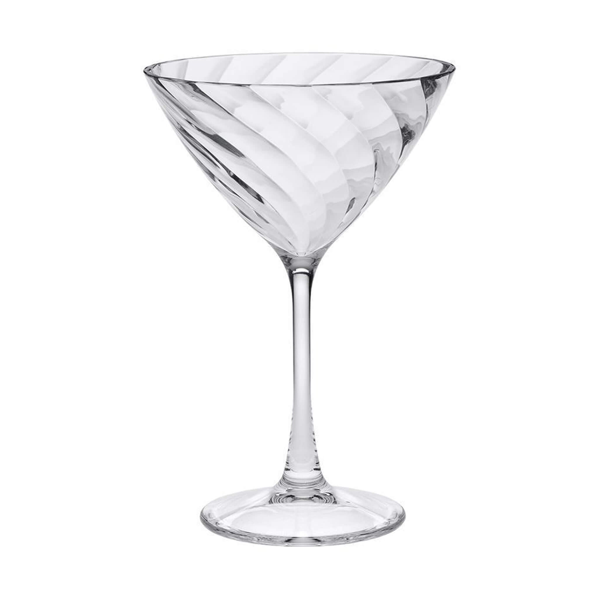 Spiral Glass Effect Martini Glass (Set of 2) - Alfresco Dining Company