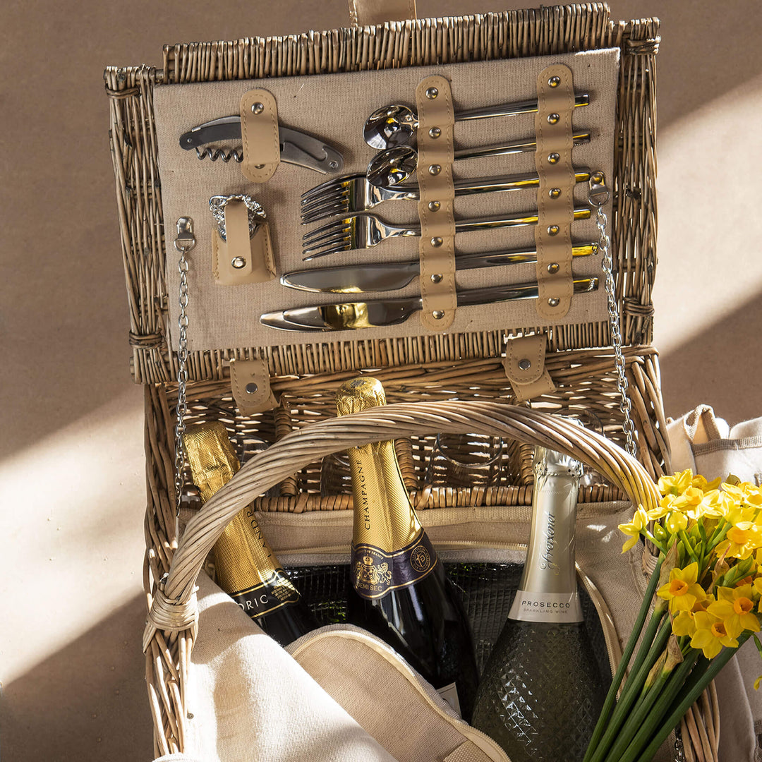 Grange Luxury Fitted Picnic Hamper (4 Person) - Alfresco Dining Company