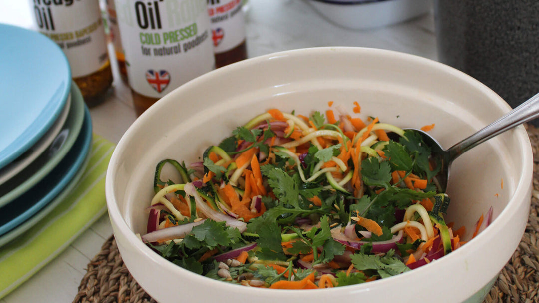 Courgette, Carrot and Red Onion Salad