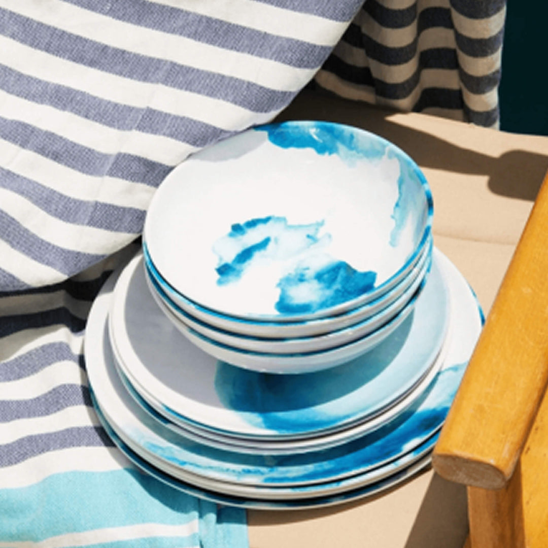 Coastal Deep Sea Melamine Dinner Set (12 Piece)