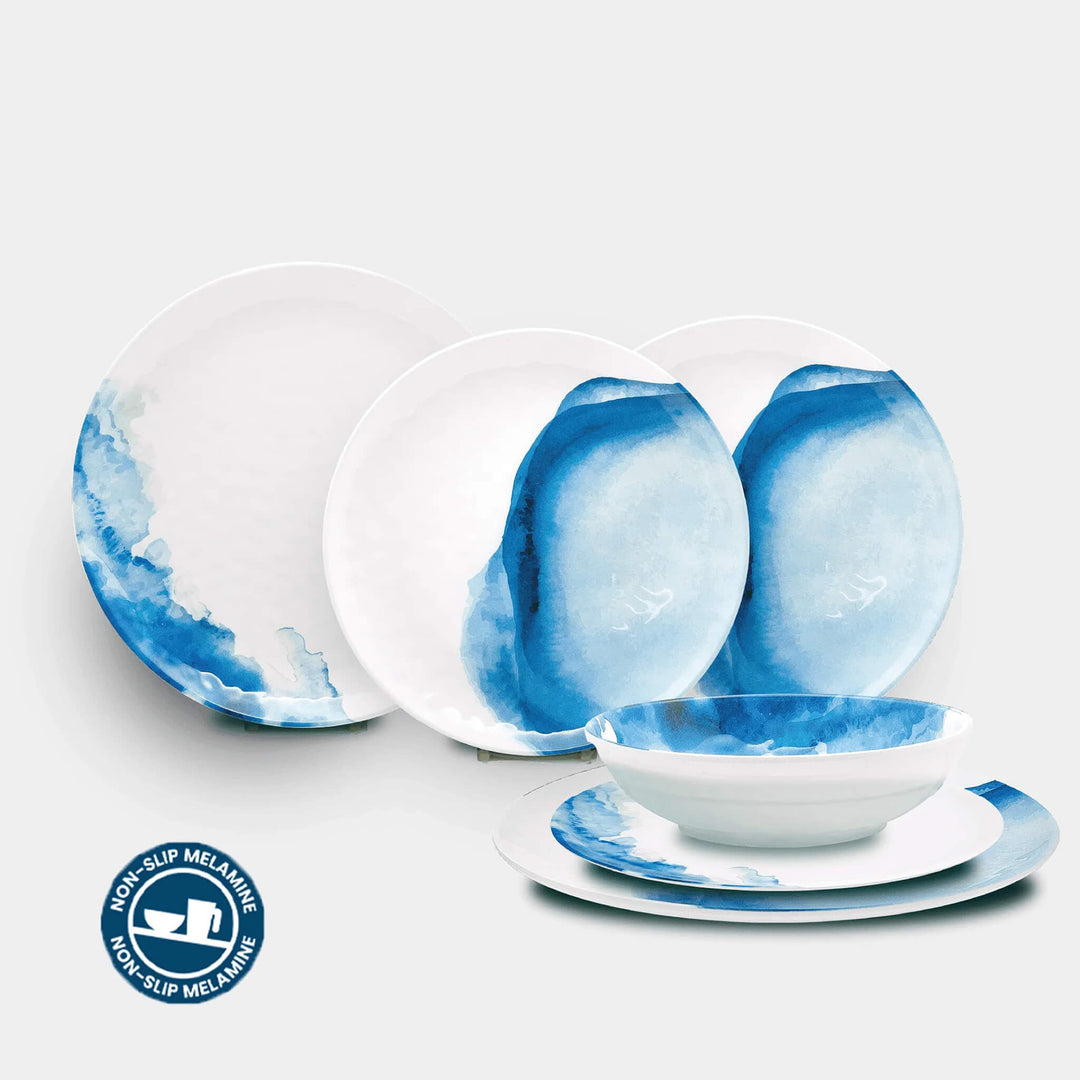 Coastal Deep Sea Melamine Dinner Set (12 Piece)