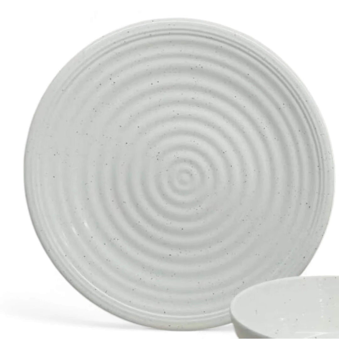 Granite Pearl Melamine Dining Set (12 Piece)