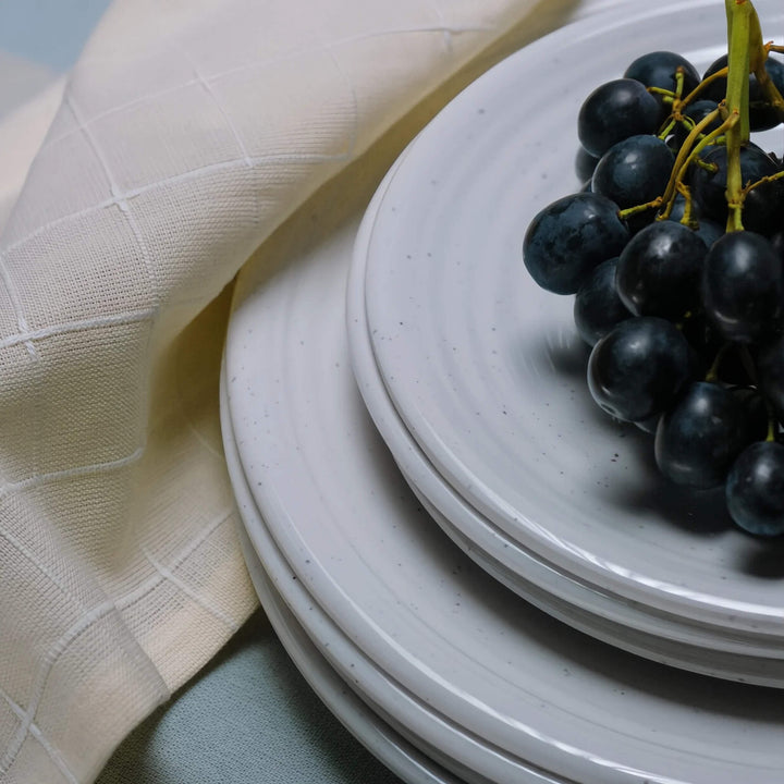 Granite Pearl Melamine Dining Set (12 Piece)