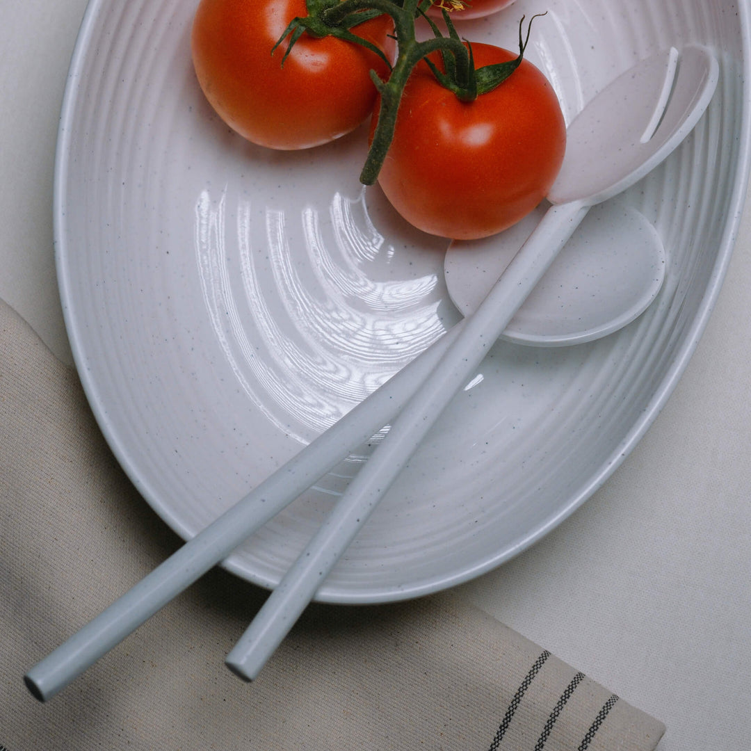 Granite Pearl Melamine Salad Set