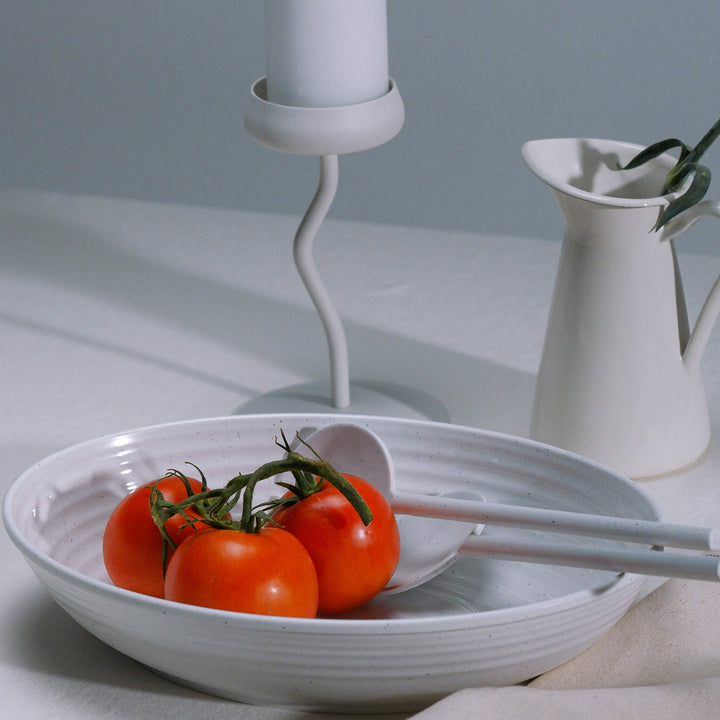 Granite Pearl Melamine Salad Set