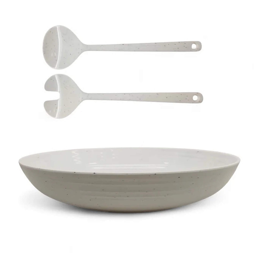 Granite Pearl Melamine Salad Set