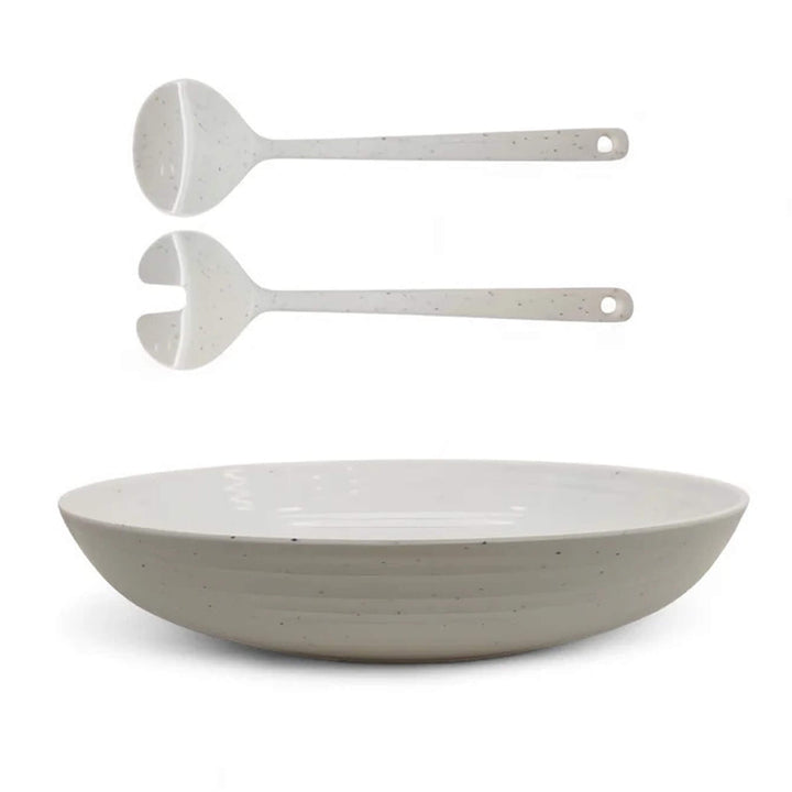 Granite Pearl Melamine Salad Set