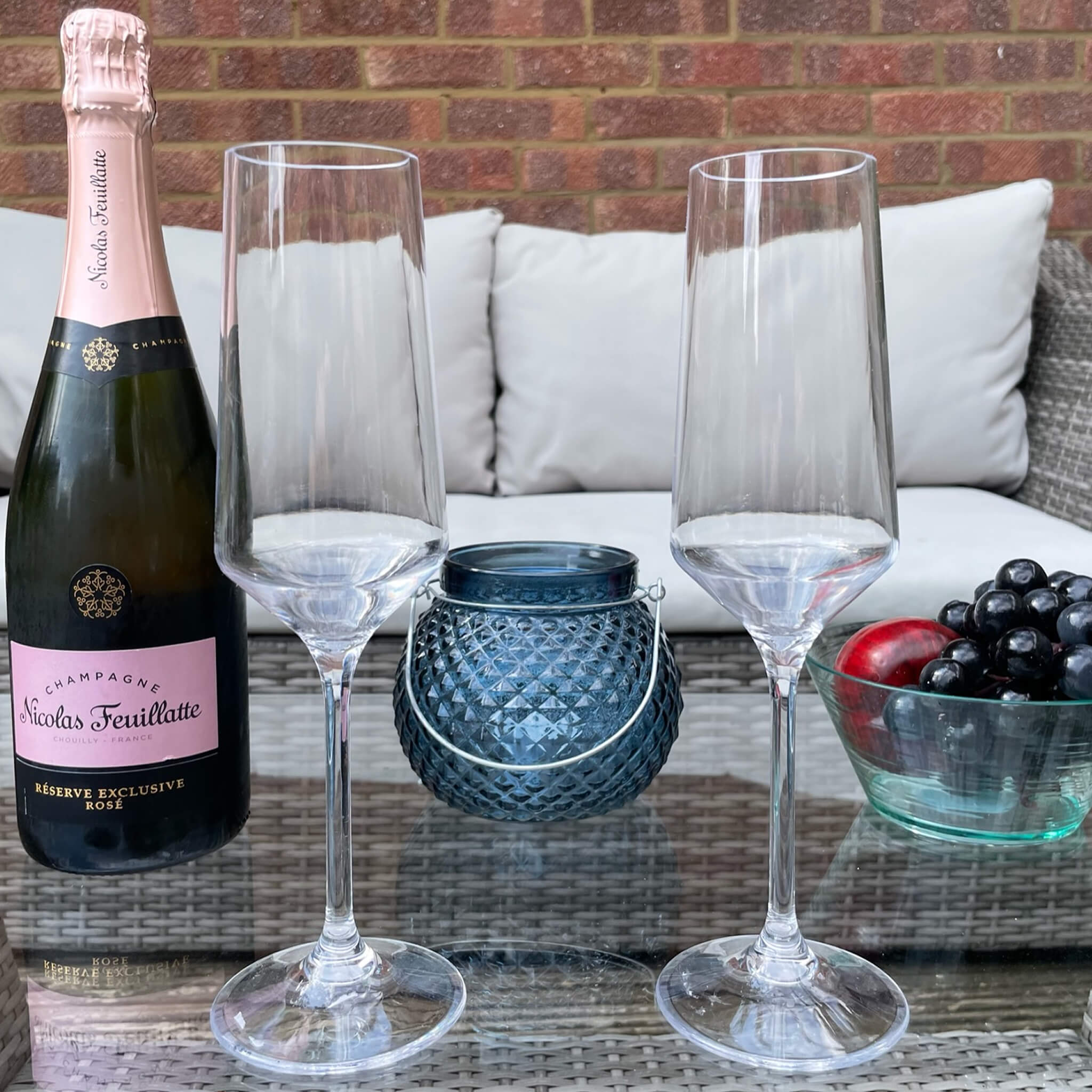 Savoy Champagne Flutes (Set of 2) - Alfresco Dining Company