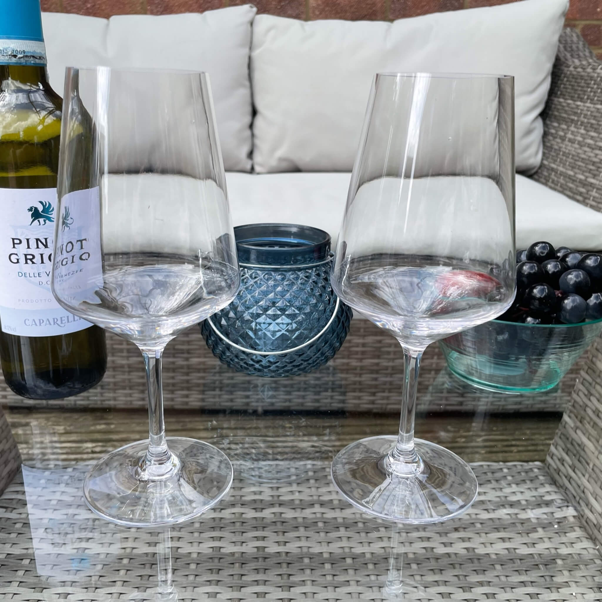 Savoy Large Wine Glasses (Set of 2) - Alfresco Dining Company