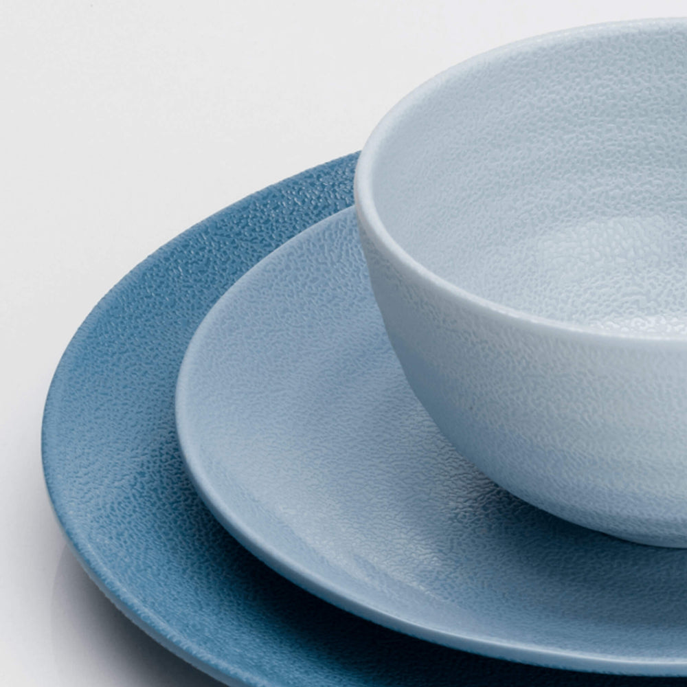 Shades Of Blue Melamine Dinner Set (12 piece) - Alfresco Dining Company