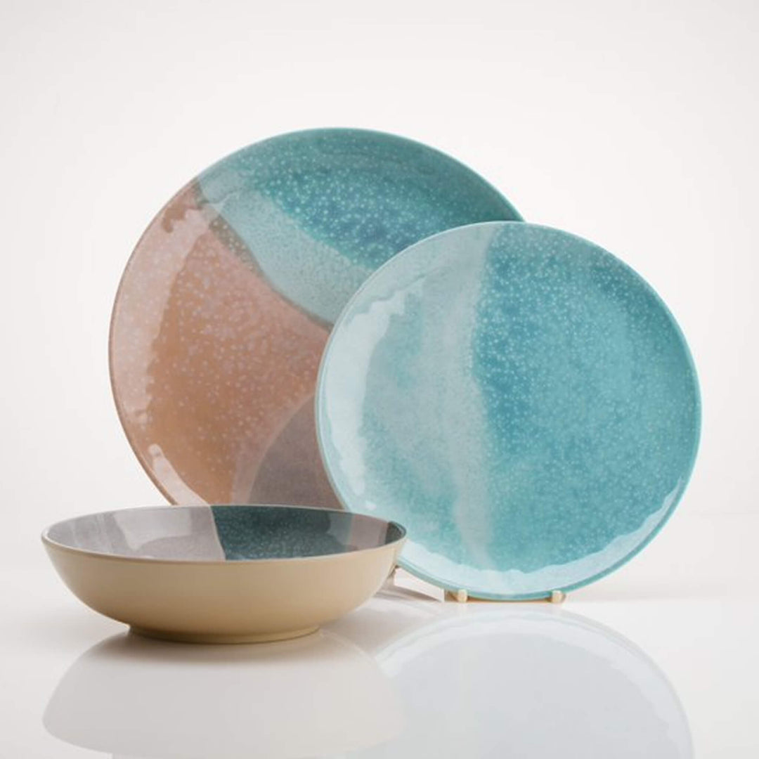 Perfectly Imperfect Dunes Melamine Dinner Set - Alfresco Dining Company