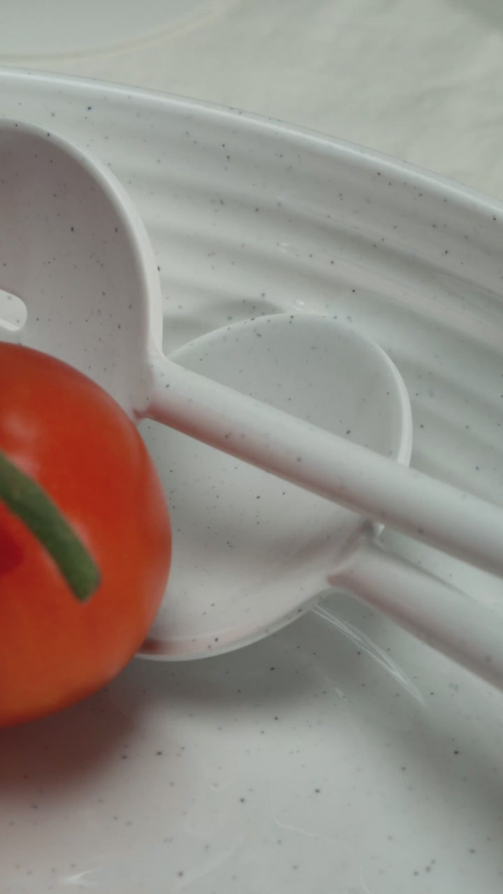 Granite Pearl Melamine Dining Set (12 Piece)