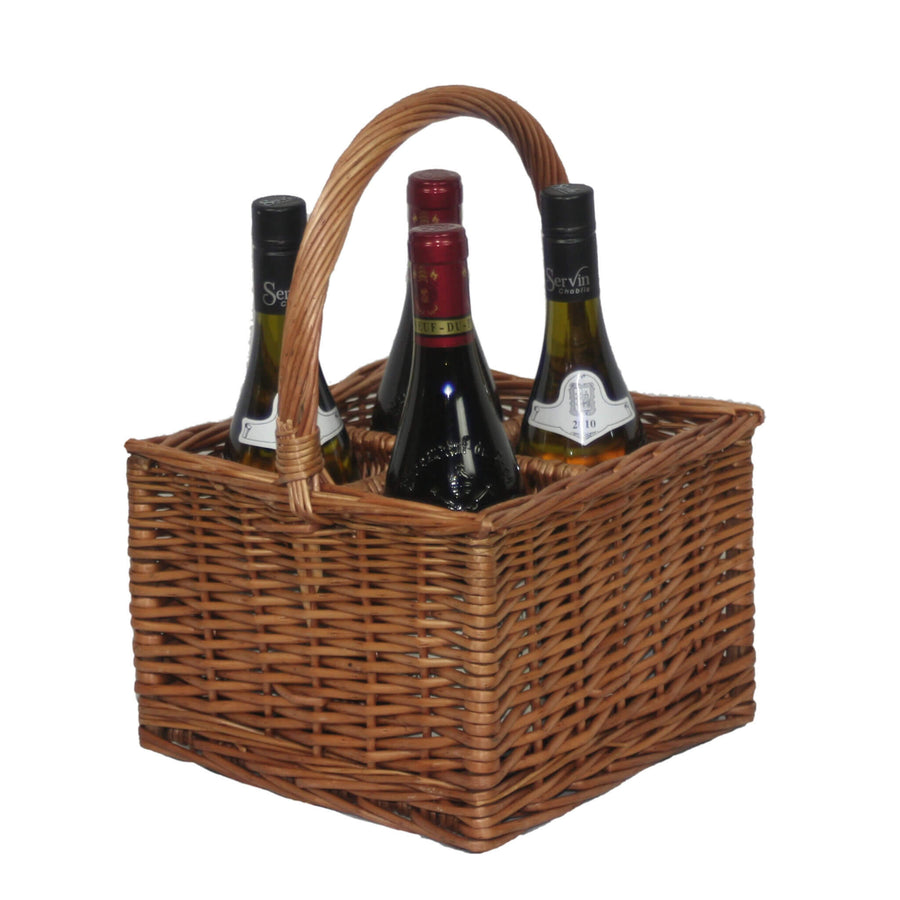 Willow Bottle Carrier (4 Bottle) - Alfresco Dining Company