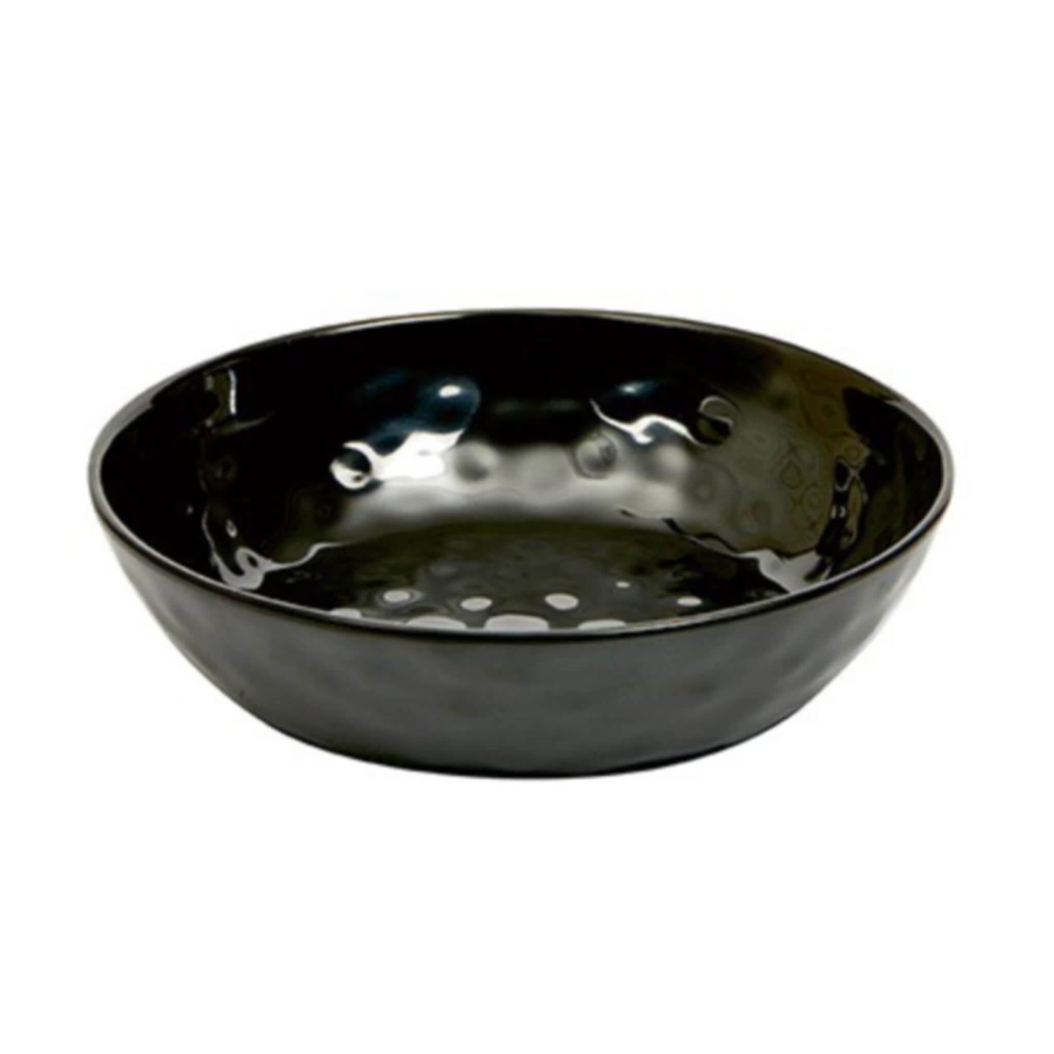 Black Melamine Pasta Bowls (Set of 4) - Alfresco Dining Company