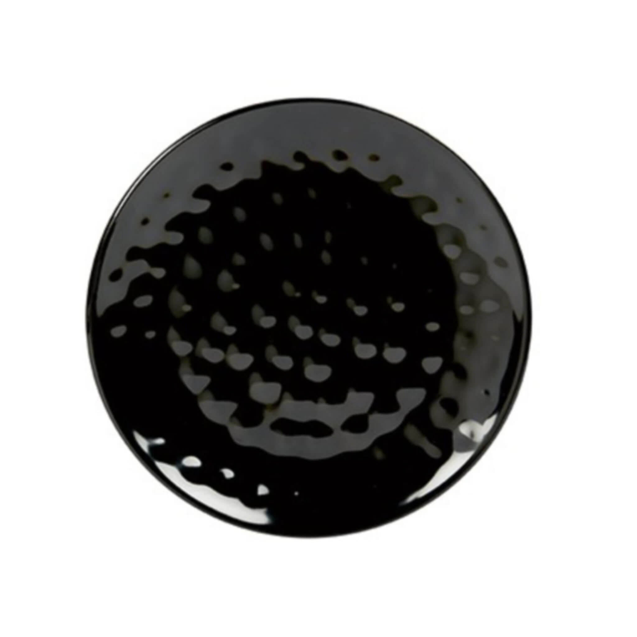 Black Melamine Side Plate (Set of 4) - Alfresco Dining Company