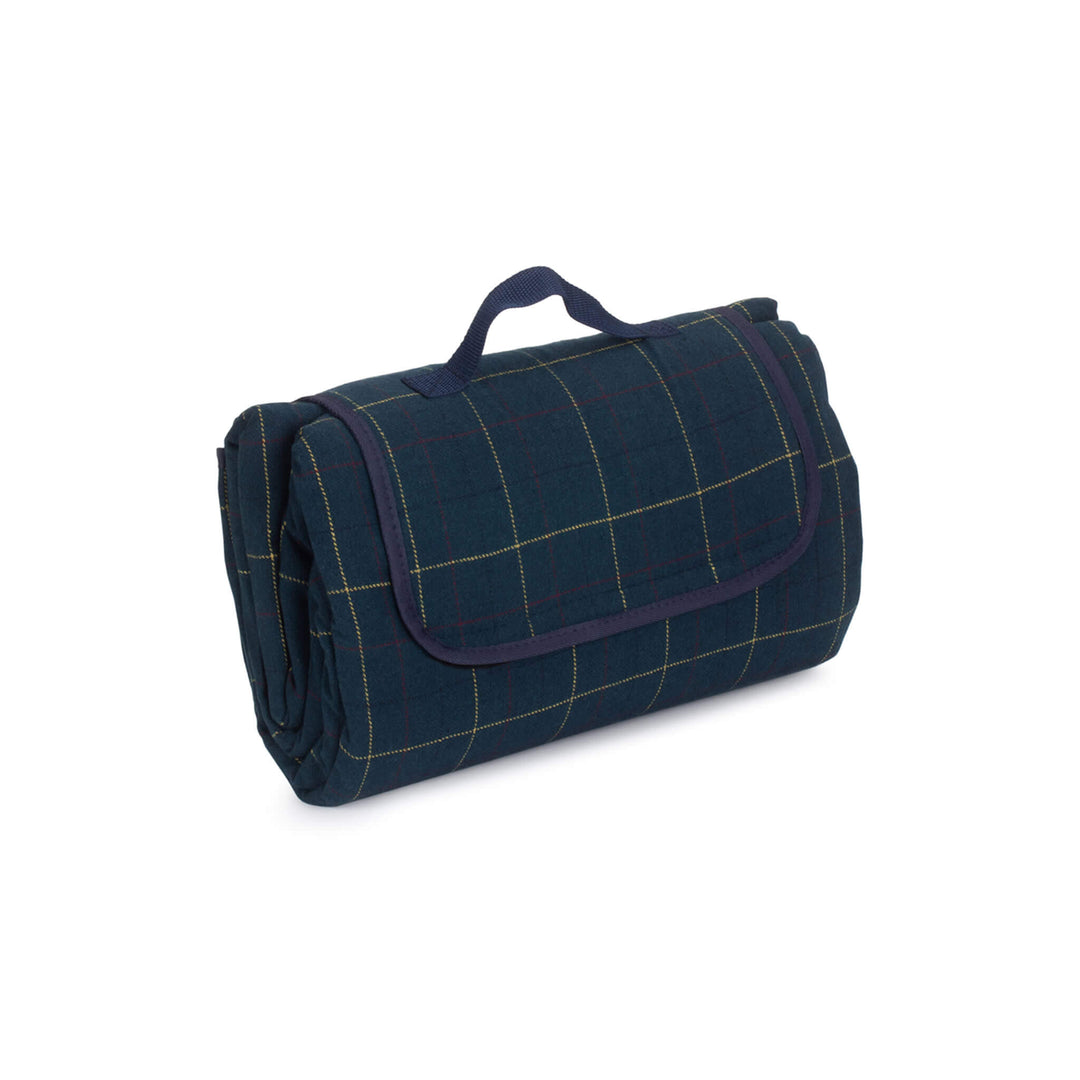 Luxury Blue Tweed Picnic Blanket - Alfresco Dining Company
