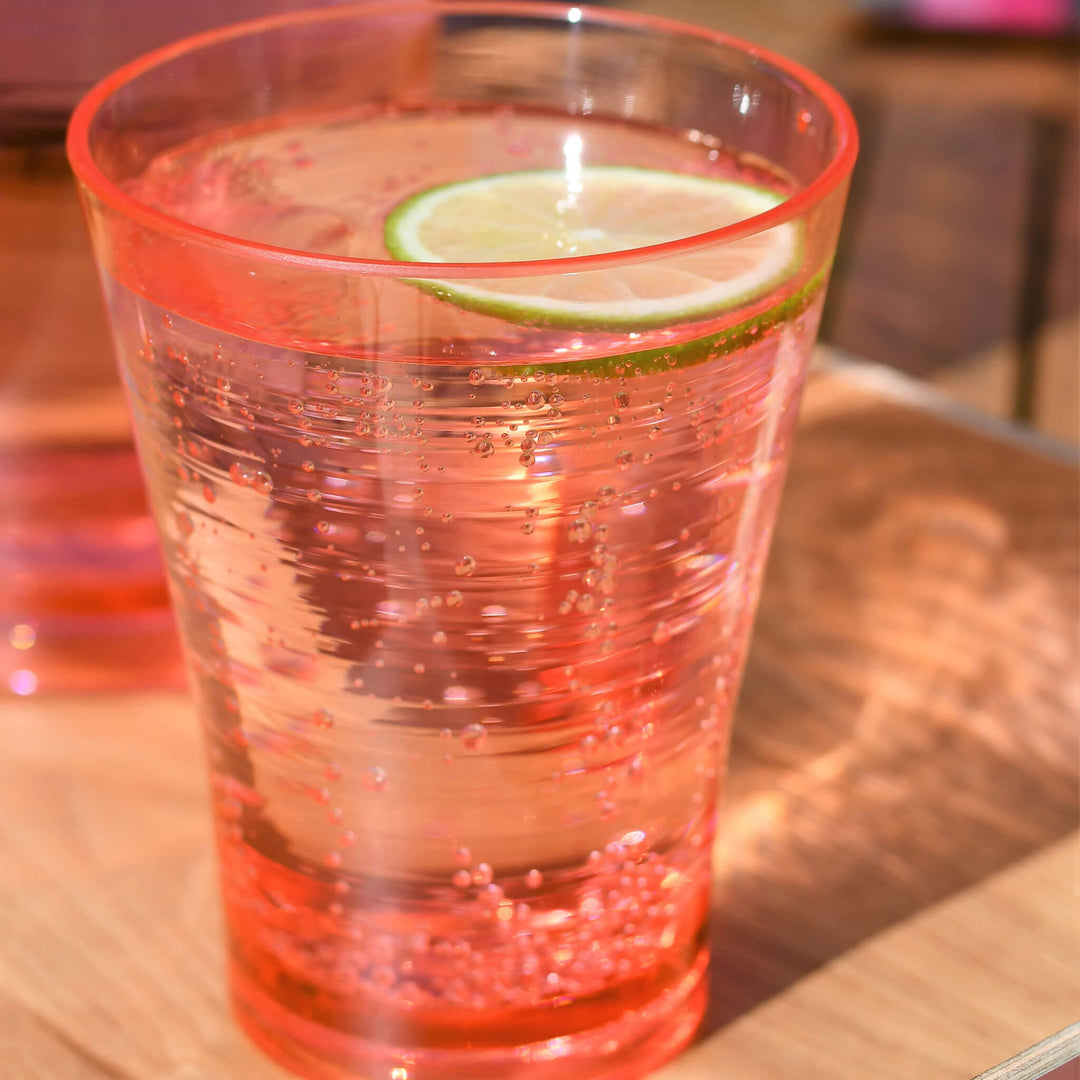 Candy Pink Tumblers (Set of 4) - Alfresco Dining Company