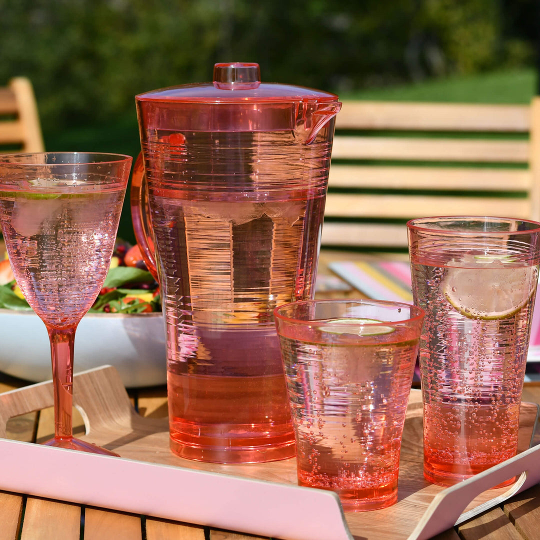 Candy Pink Tumblers (Set of 4) - Alfresco Dining Company