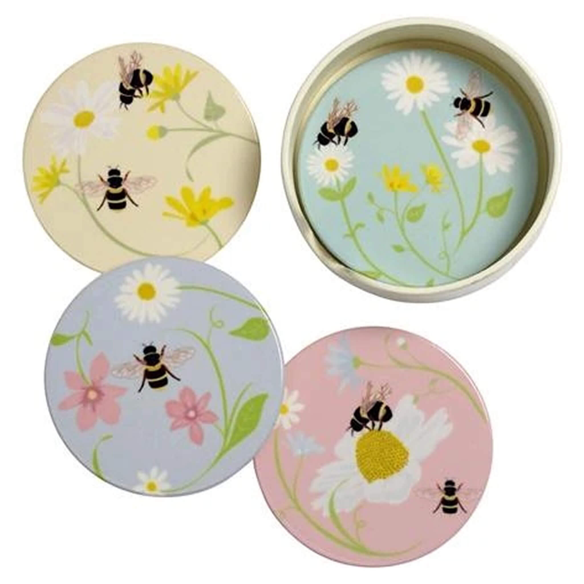 Ceramic Bee-utiful Coaster (Set of 4) - Alfresco Dining Company