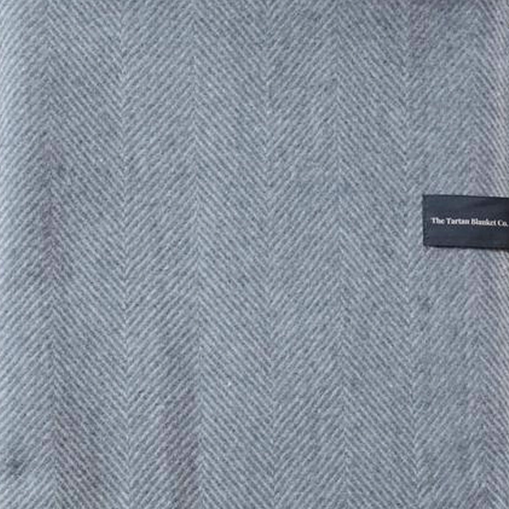 Charcoal Grey Herringbone Picnic Blanket - Alfresco Dining Company