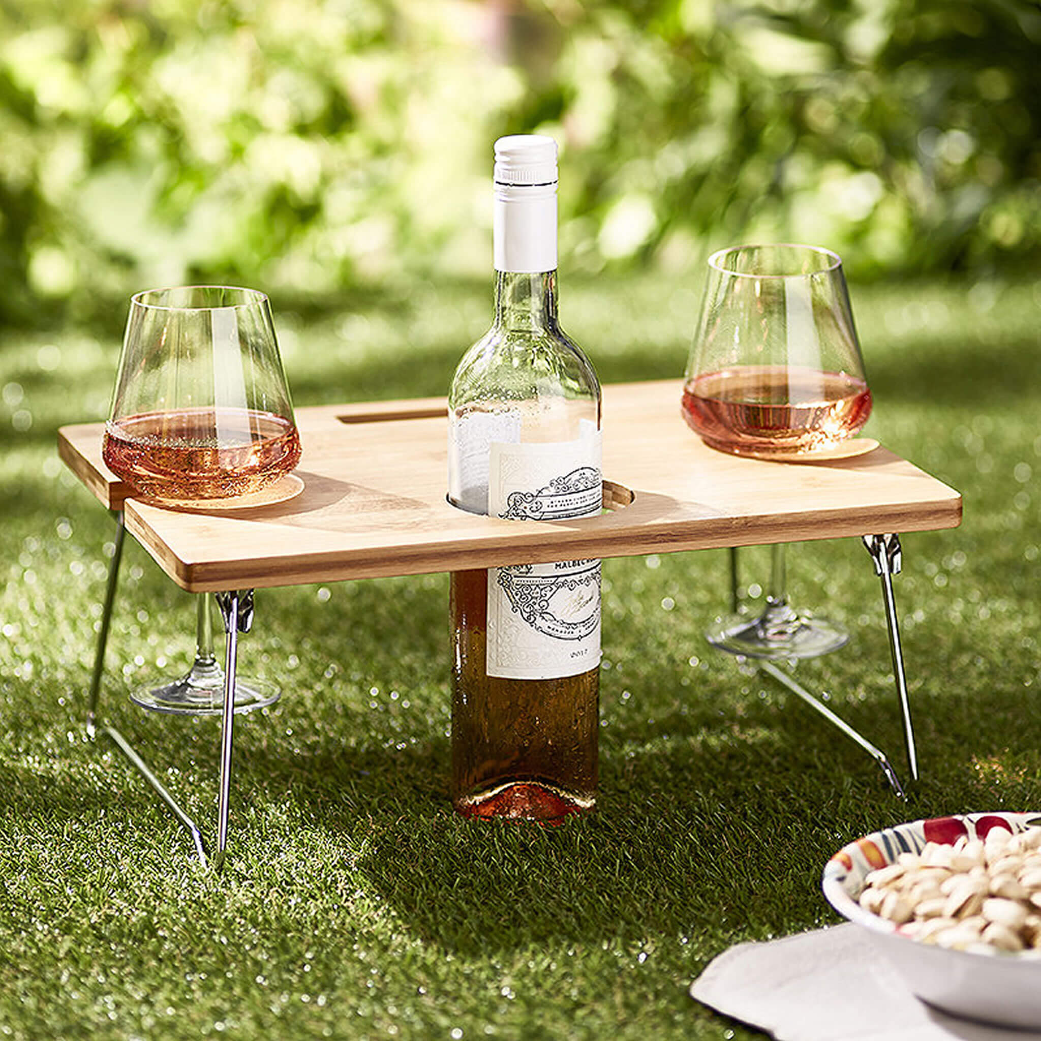 Foldaway Wine & Drinks Table - Alfresco Dining Company