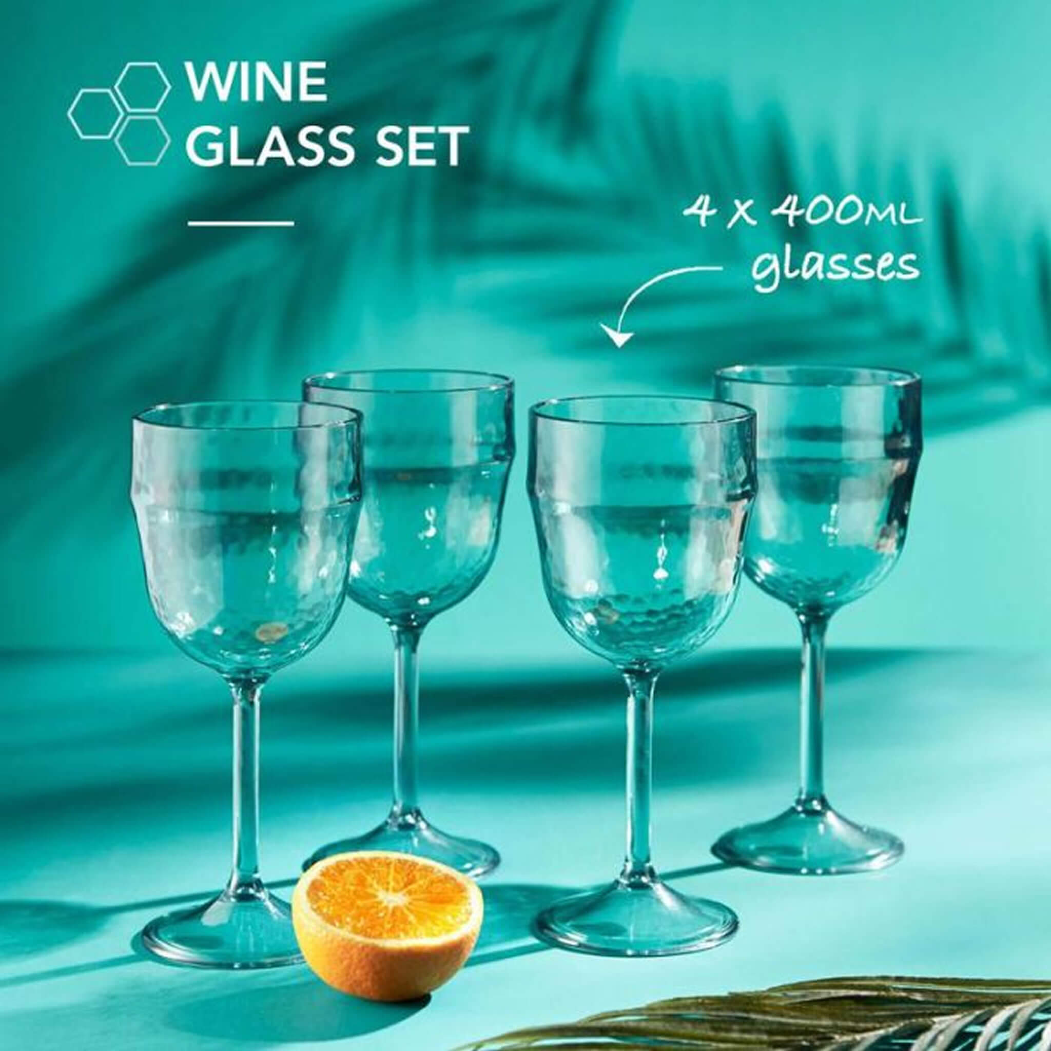 Fresco Harmony Wine Glasses (Set of 4) - Alfresco Dining Company