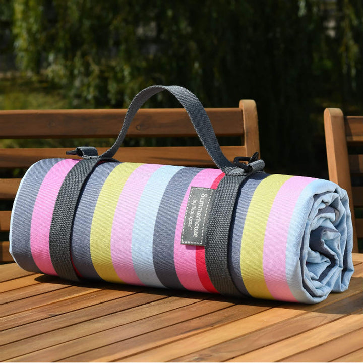 Gardenia Stripe Picnic Blanket - Alfresco Dining Company