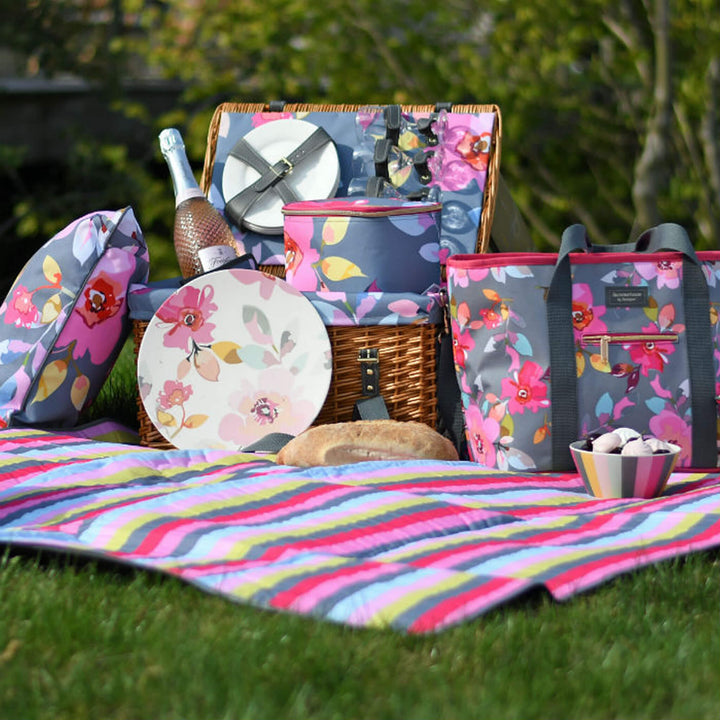 Gardenia Stripe Picnic Blanket - Alfresco Dining Company