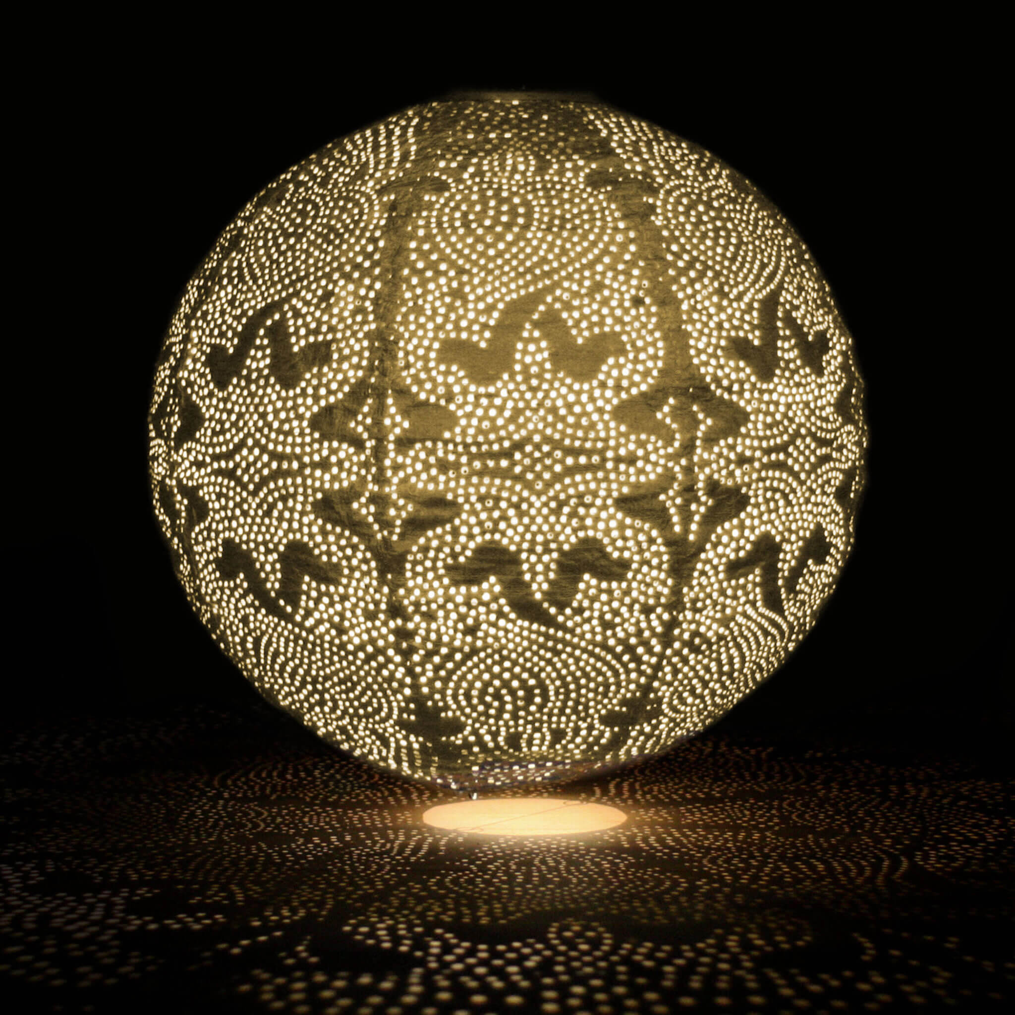 Gold Globe Solar Lantern - Alfresco Dining Company