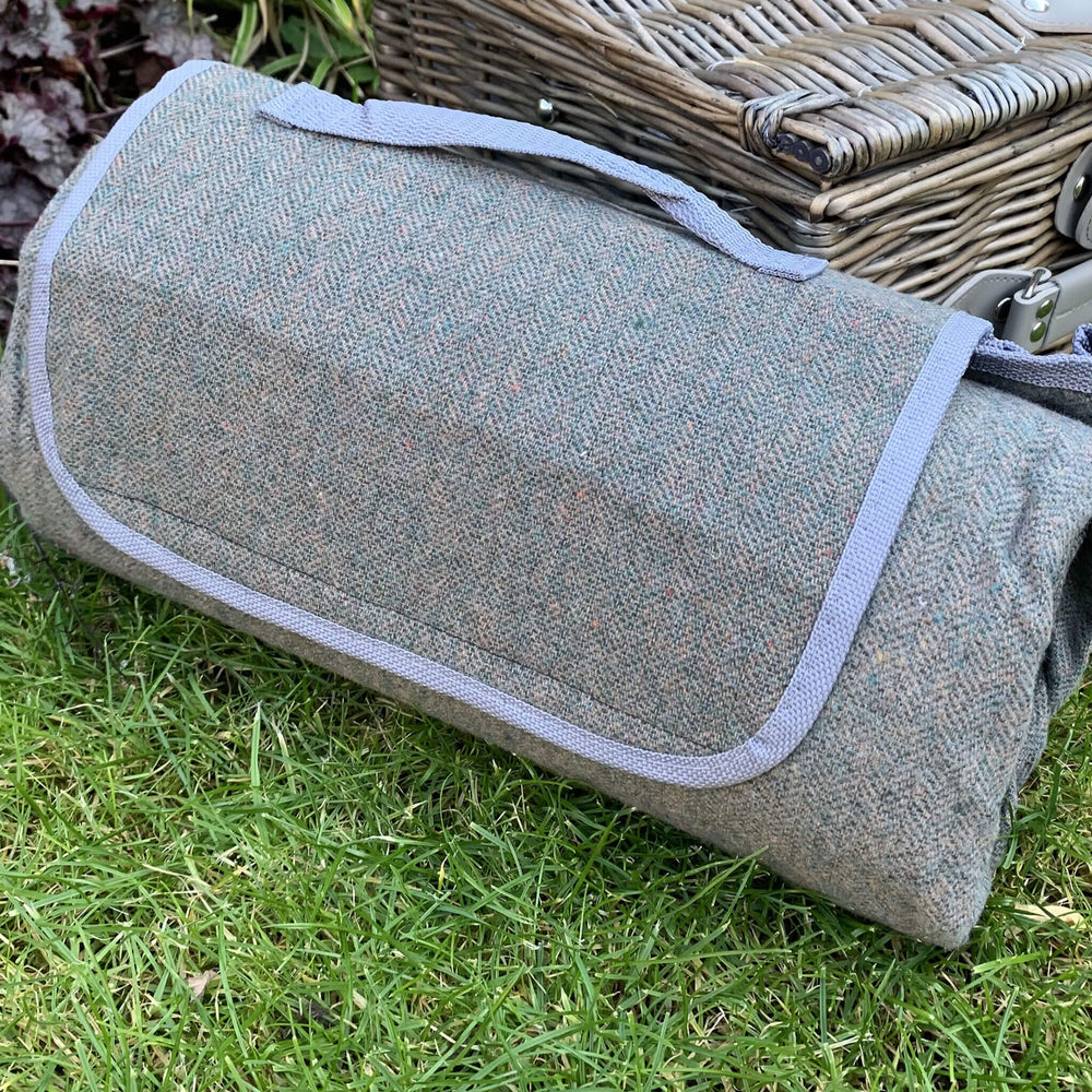 Grey Tweed Picnic Blanket - Alfresco Dining Company