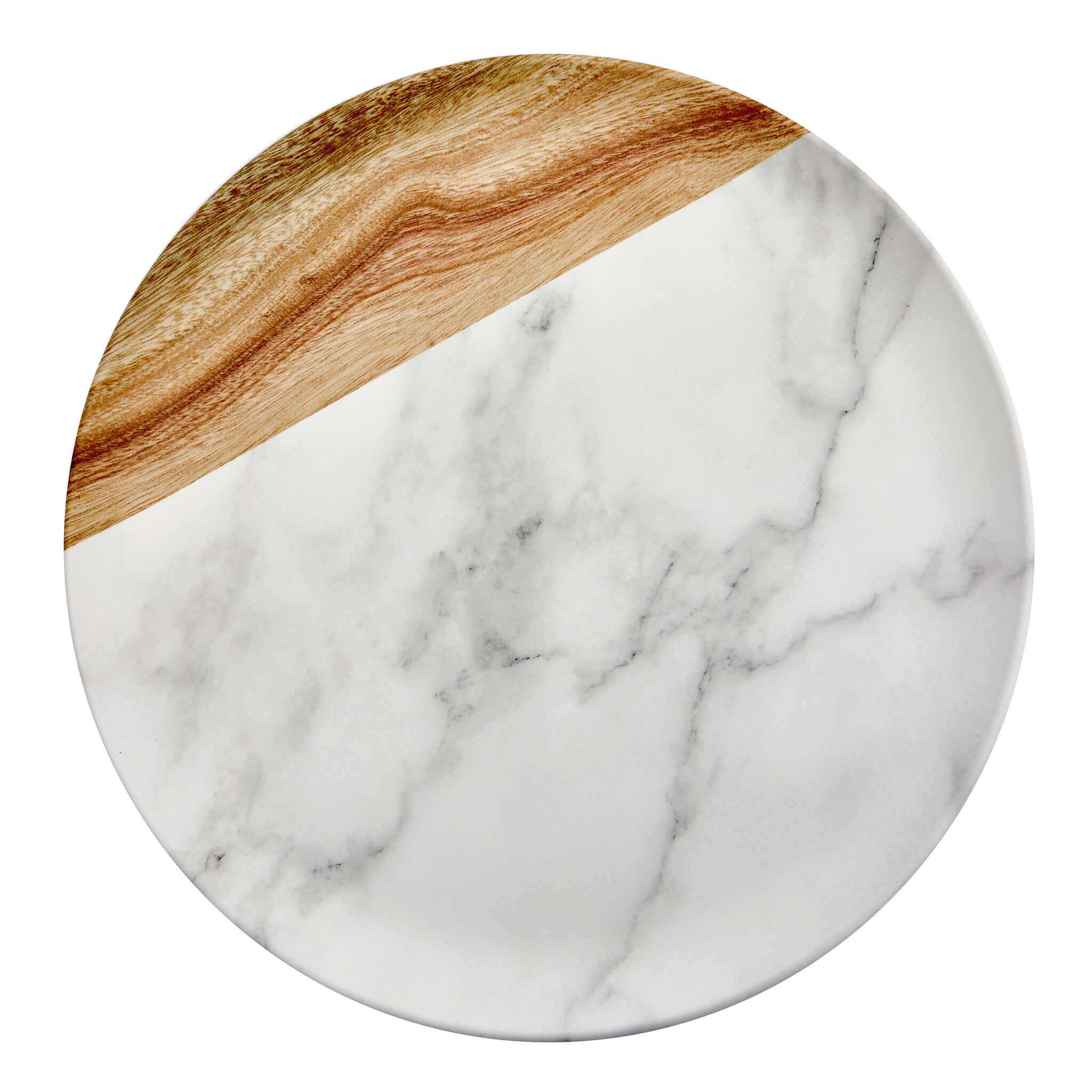Marble Effect Melamine Dinner Plate (Set of 4) - Alfresco Dining Company