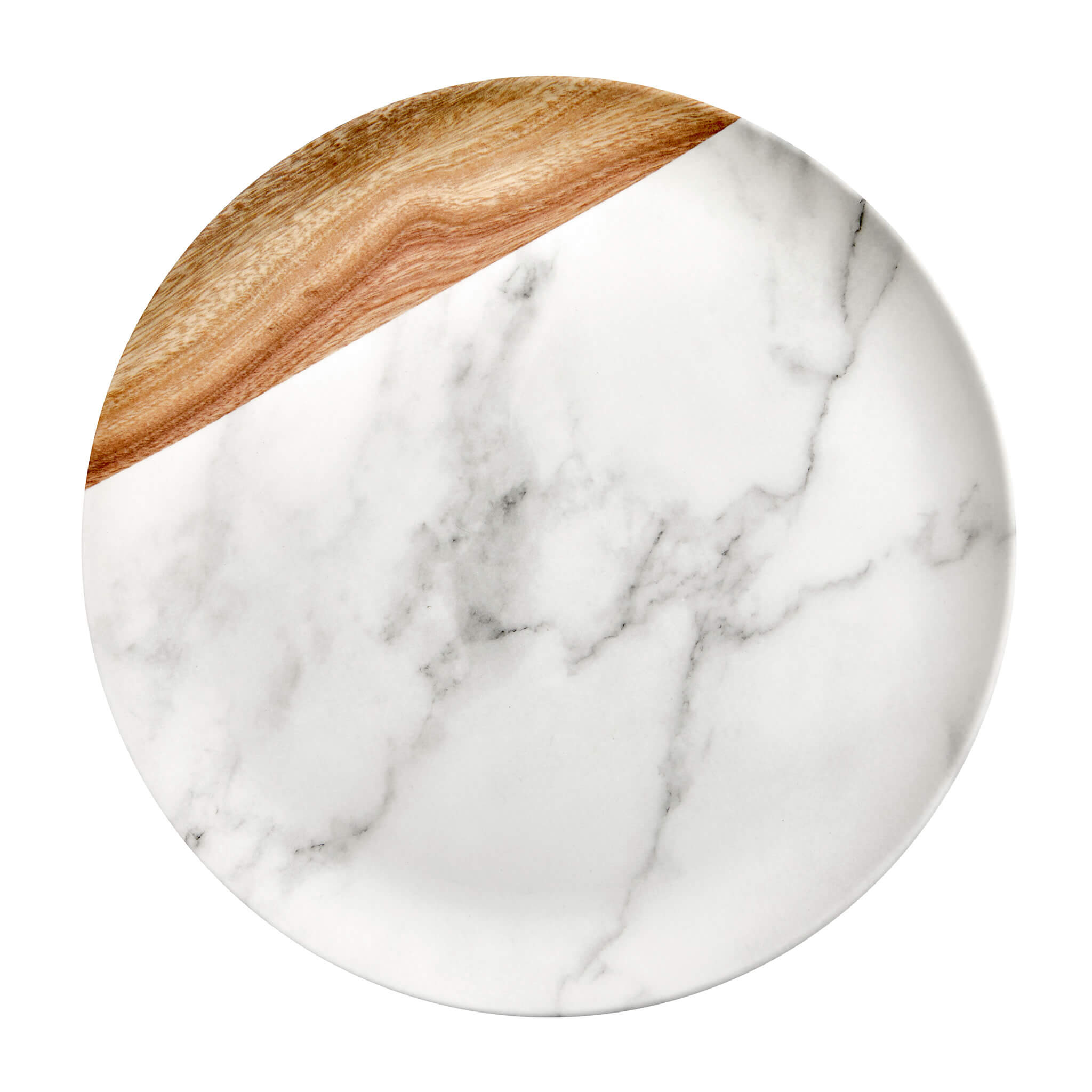 Marble Effect Melamine Side Plate (Set of 4) - Alfresco Dining Company