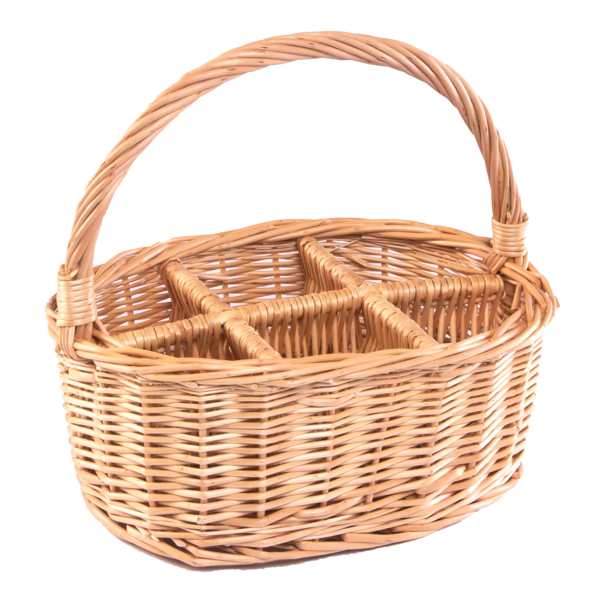 Oval Willow Cutlery & Condiment Holder - Alfresco Dining Company
