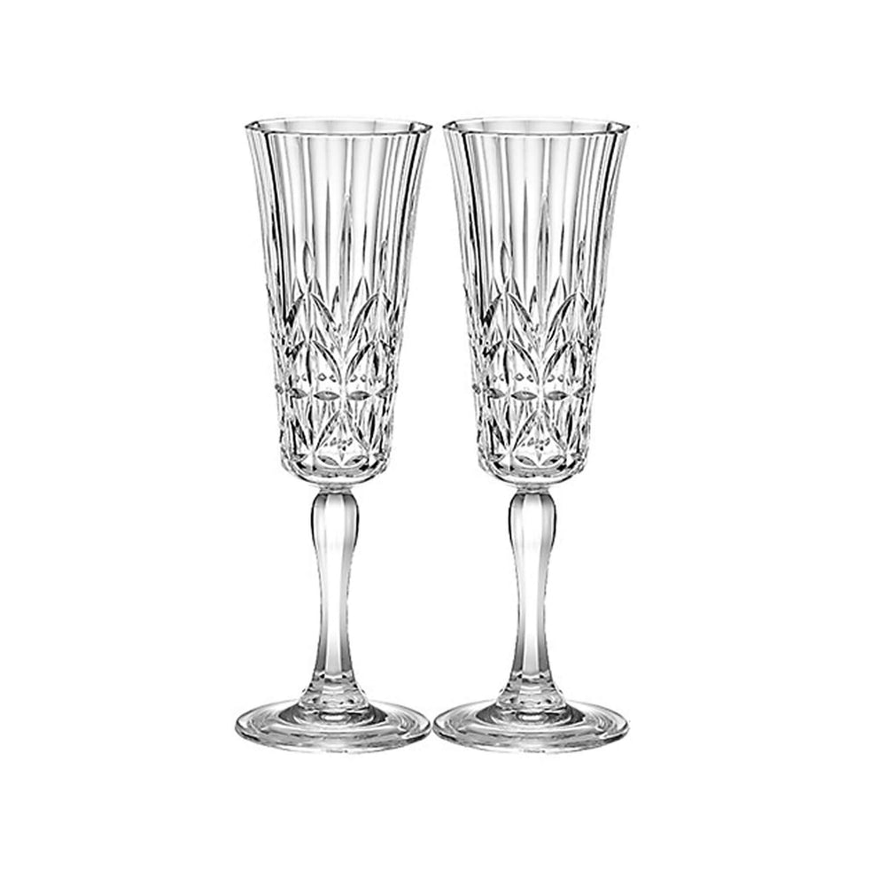 Royal Cut Glass Effect Champagne Flute (Set of 2) - Alfresco Dining Company