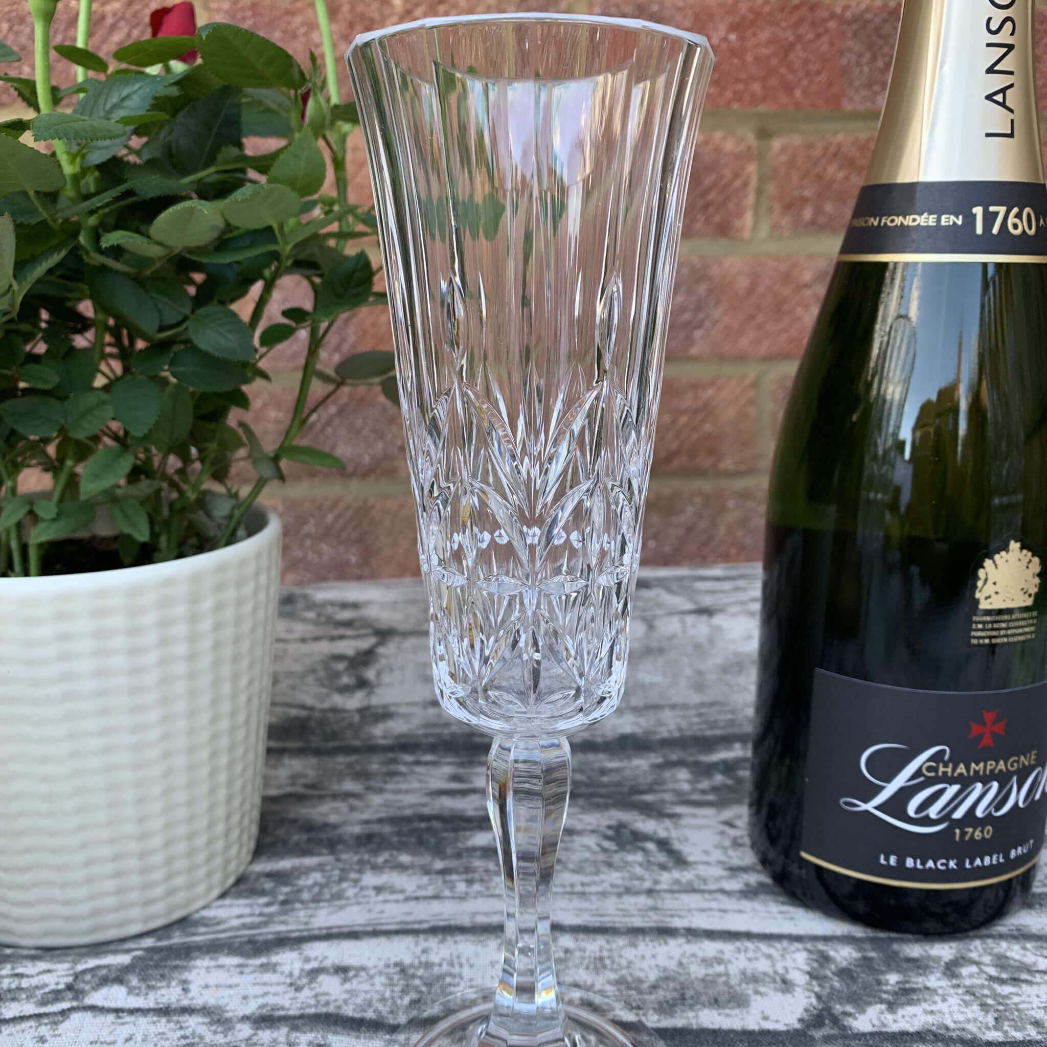 Royal Cut Glass Effect Champagne Flute (Set of 2) - Alfresco Dining Company