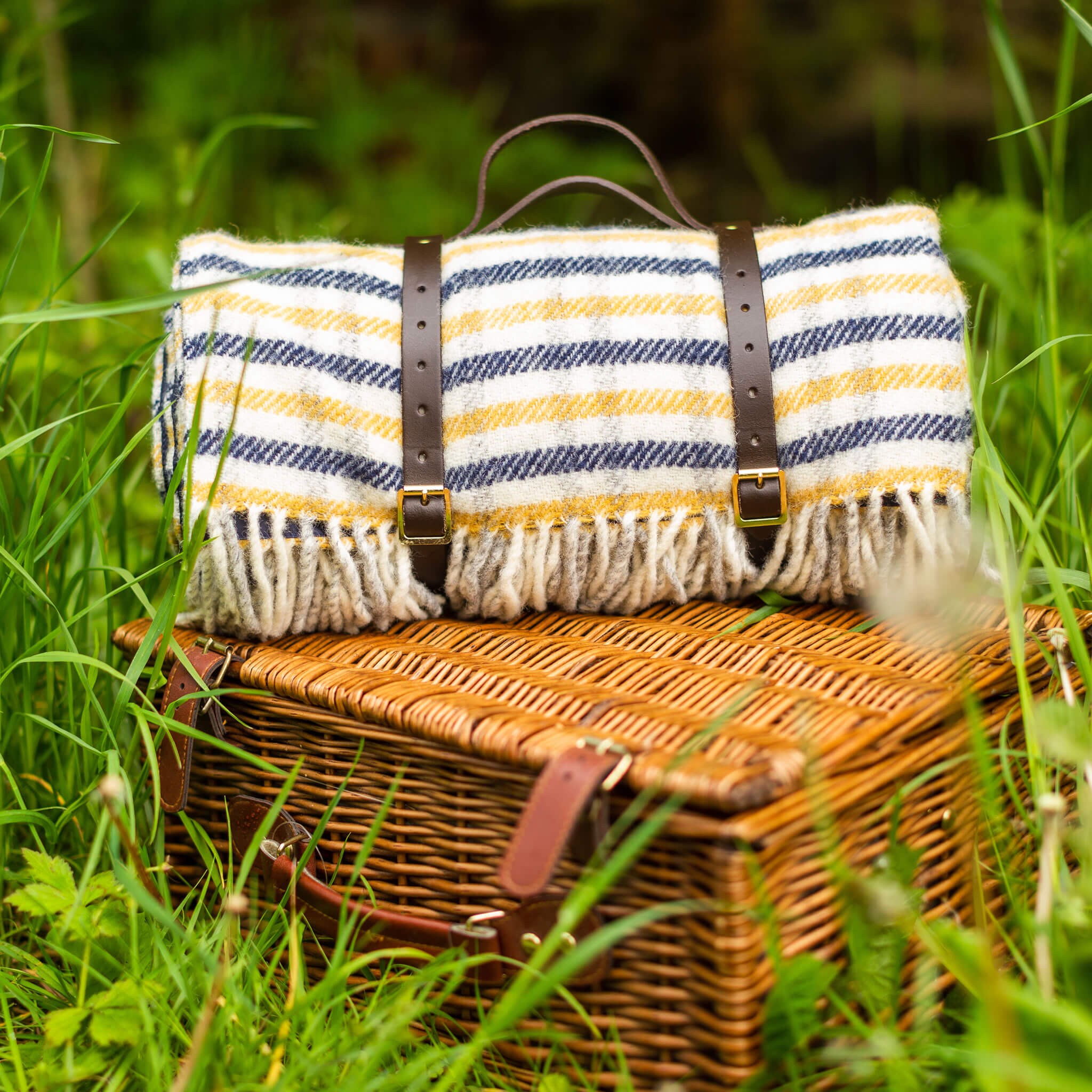 Perfectly Imperfect Seabreeze Polo Picnic Blanket - Alfresco Dining Company