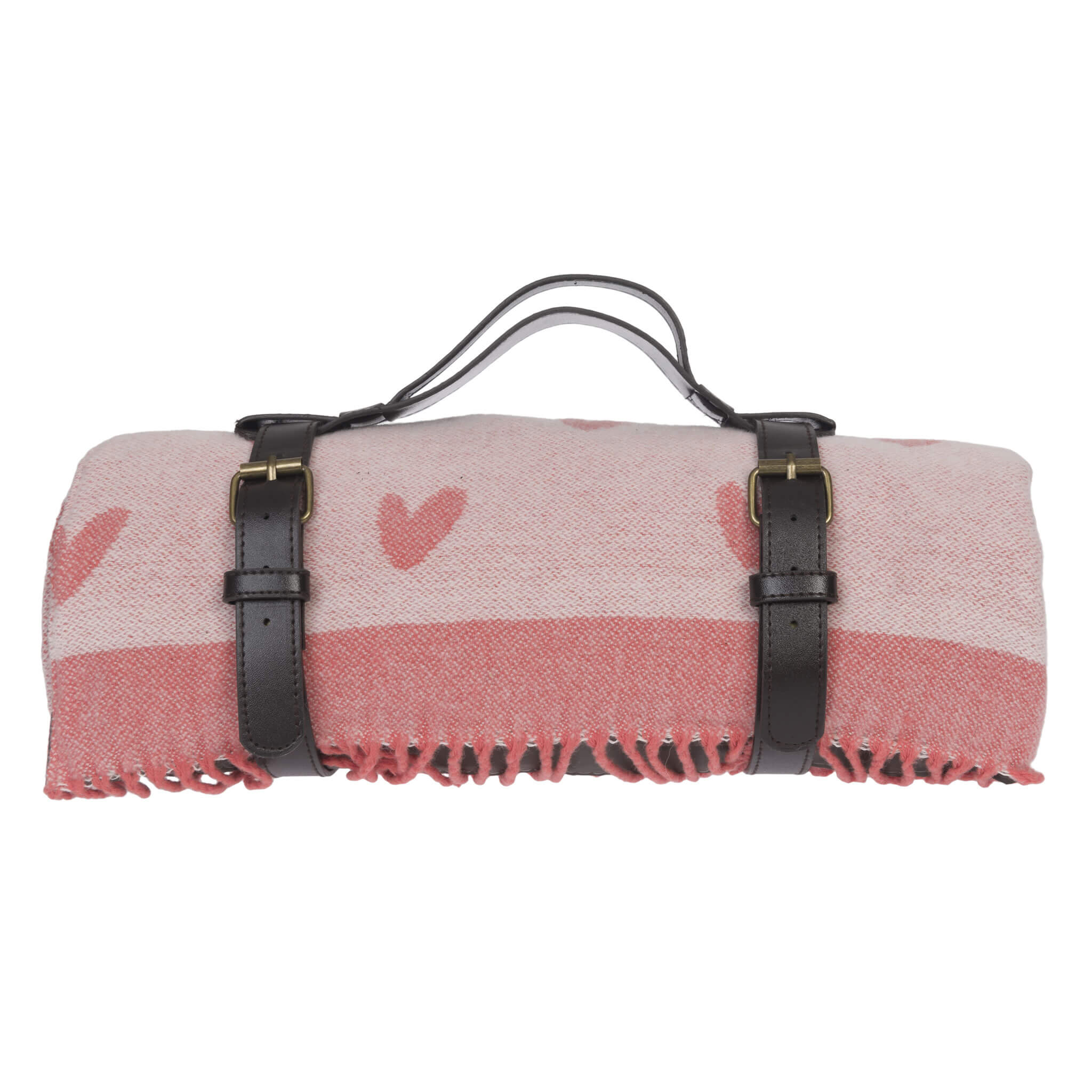 Hearts Knitted Picnic Blanket - Alfresco Dining Company
