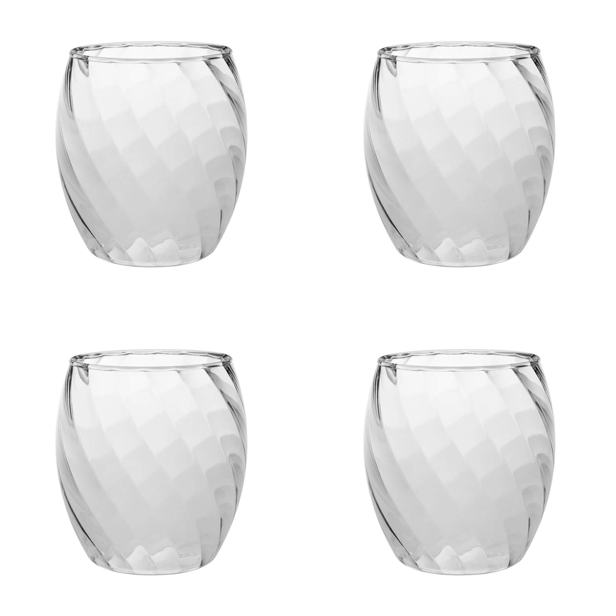 Spiral Glass Effect Tumbler (Set of 4) - Alfresco Dining Company