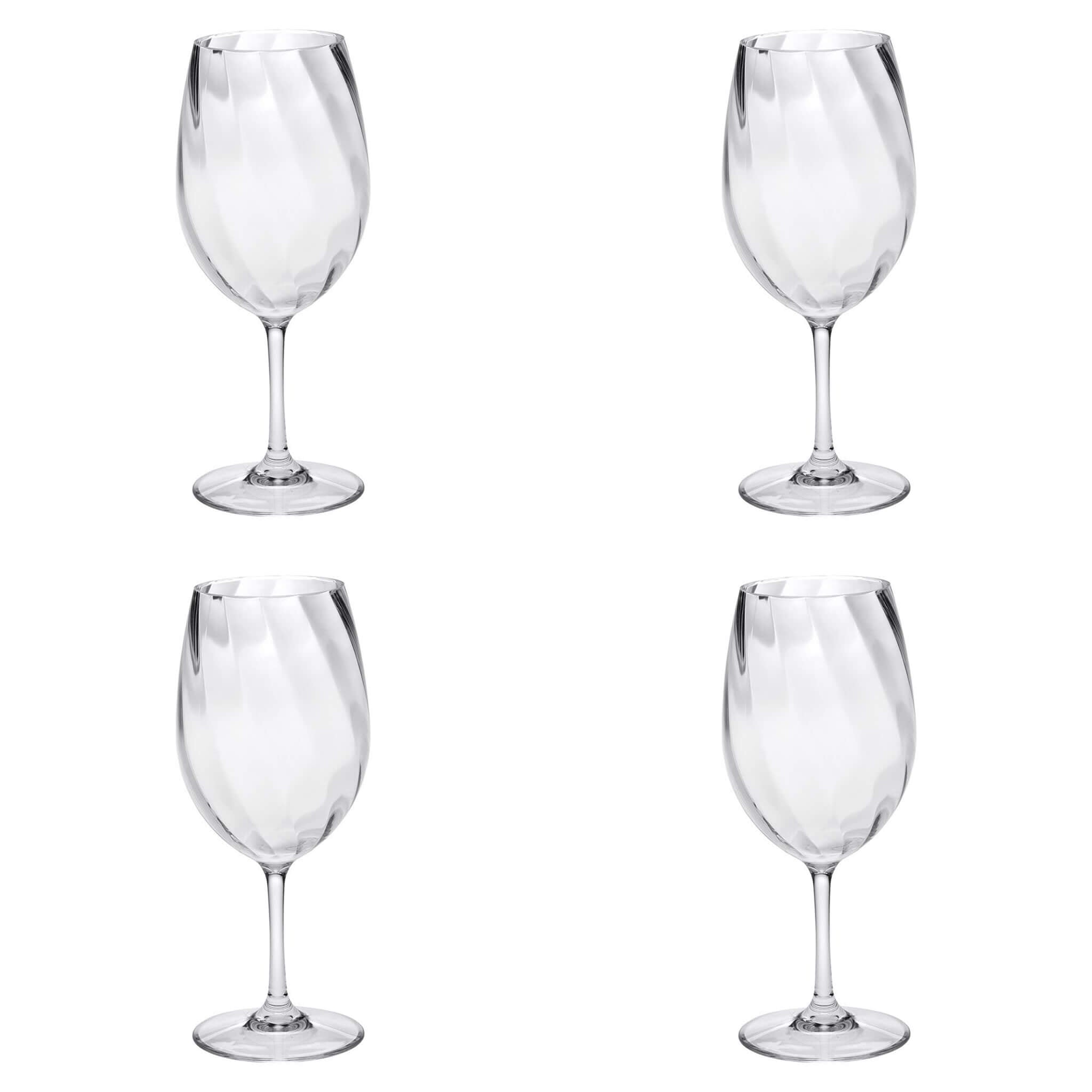 Spiral Glass Effect Wine Glass (Set of 4) - Alfresco Dining Company