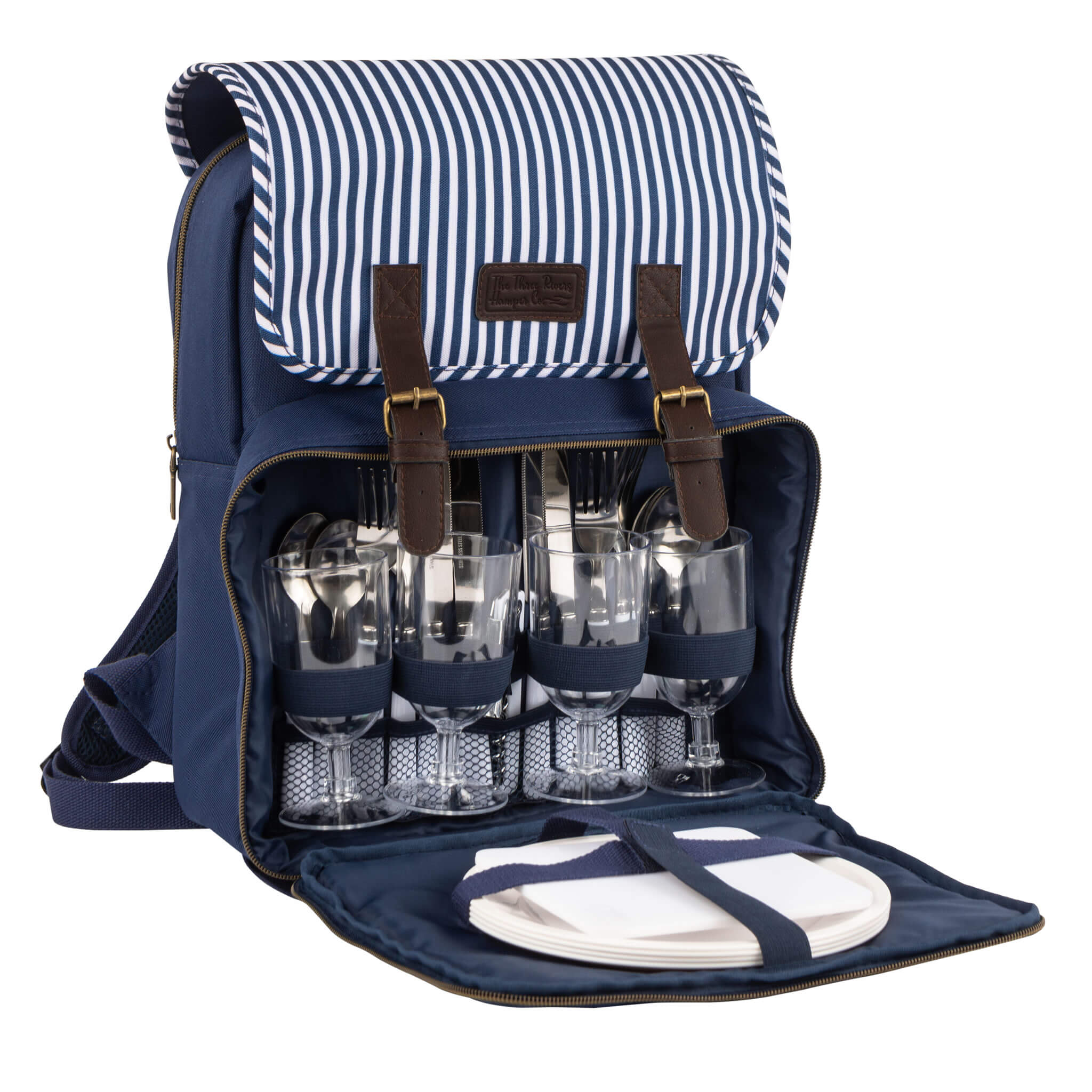 Three Rivers Picnic Backpack (4 Person) - Alfresco Dining Company